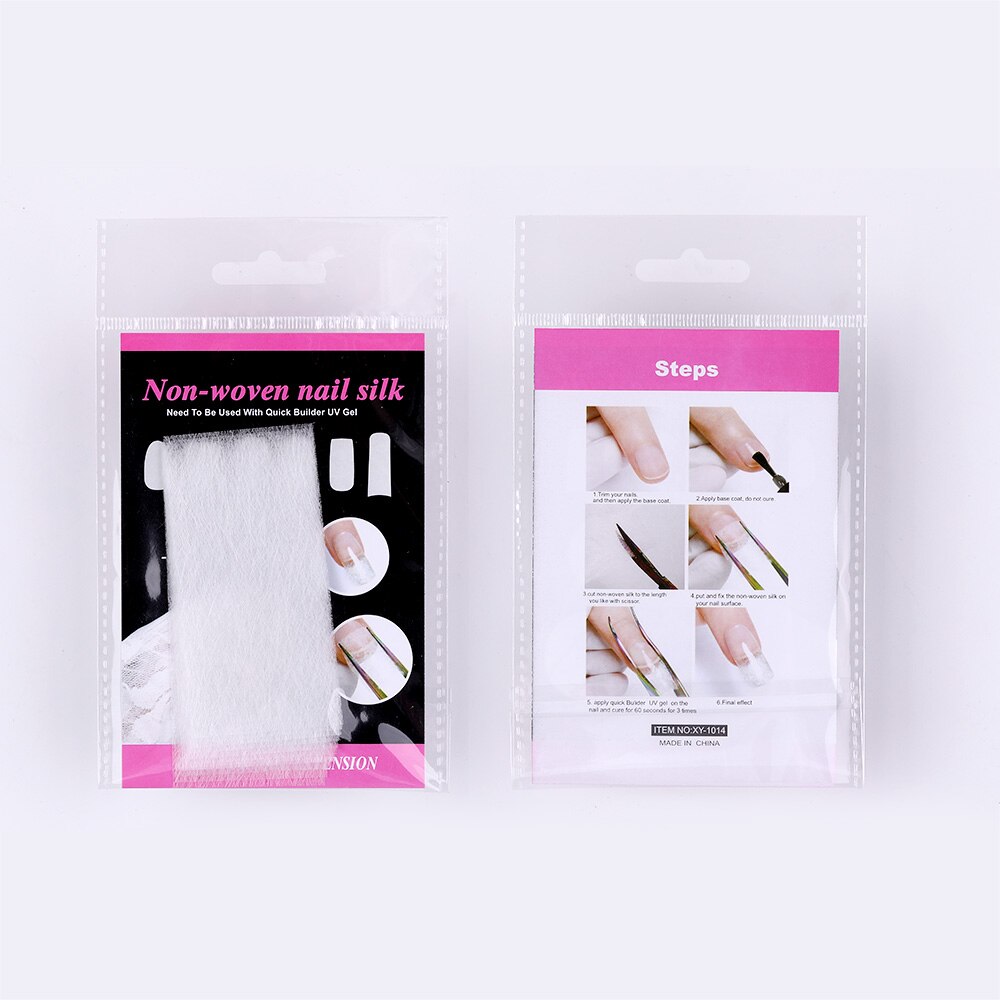 10 stk papir silke glasfiber negle form forlængelse negle bygning til forlængelse fibernails akryl tips værktøj