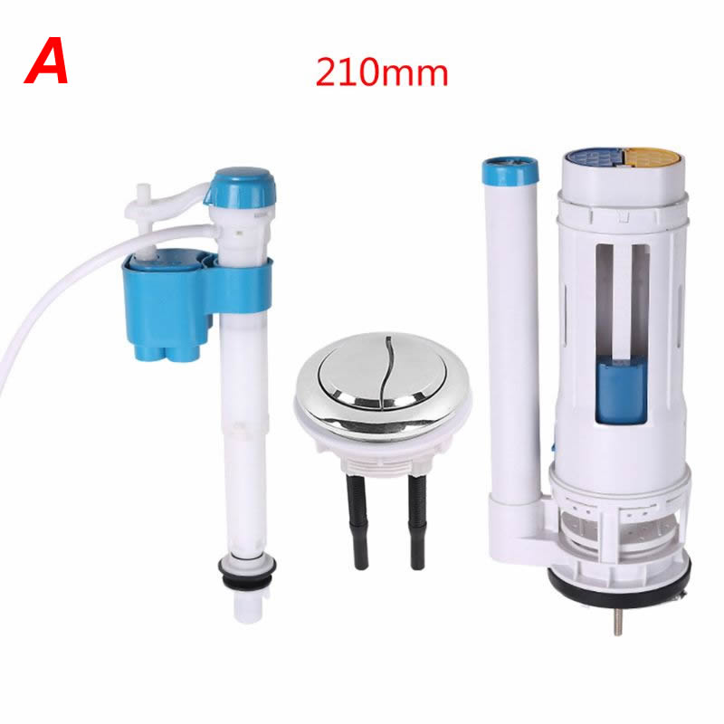 1Set Universal Toilet Tank Fittings Kit Dual-flush Toilet Repair Tools for Home Bathroom Use Supplies Accessories: A