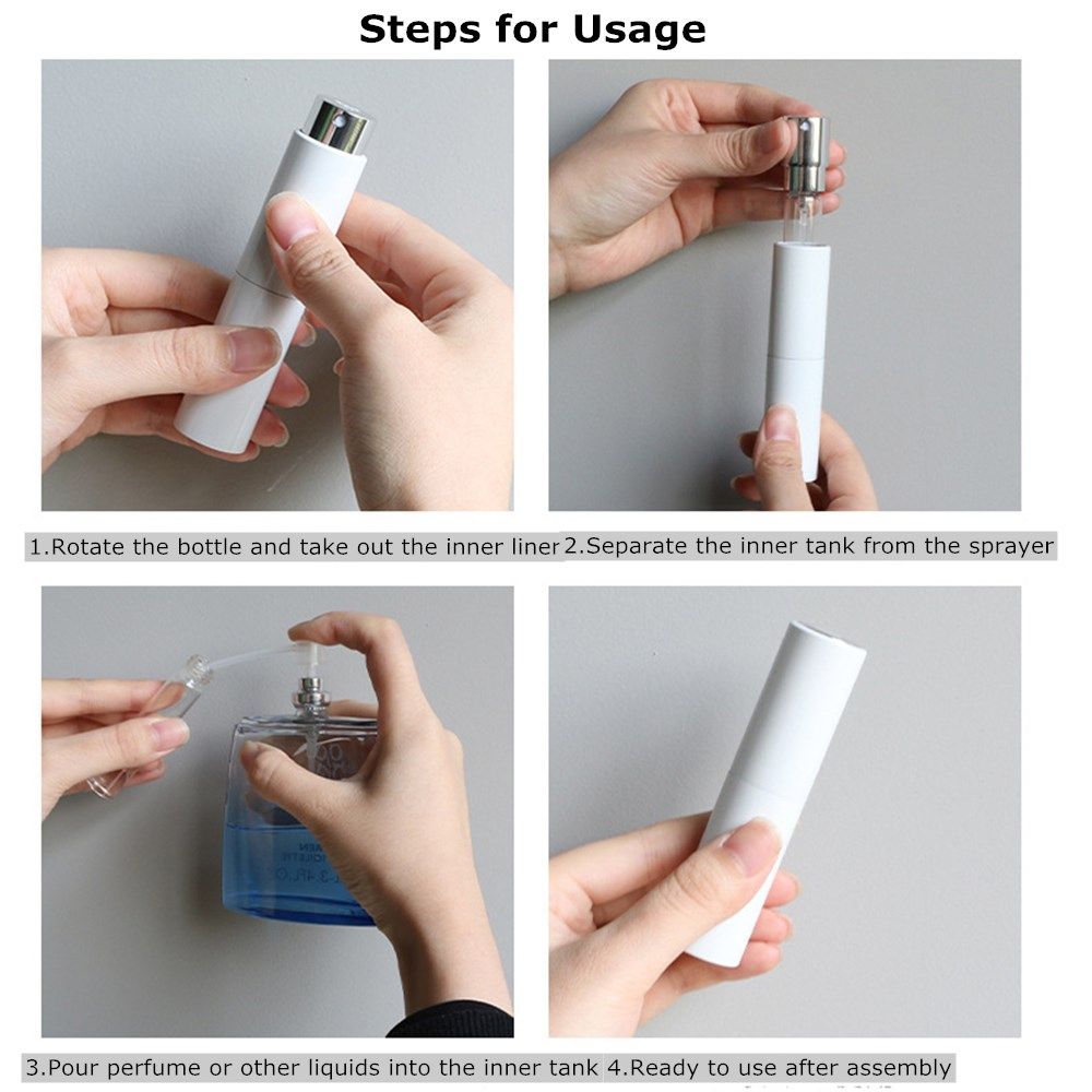 10ml Parfüm zerstäuber flaschen nachfüllbare Mini-Reise größe leere ParfüFrau pritze Marmor aufbringen tragbare auslaufs ichere Sprüh flasche