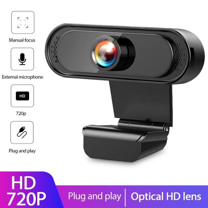 2K Fixed Focus HD Webcam Built-in Microphone High-end Video Call Camera Computer Peripherals Web Camera For PC Laptop: 720P External