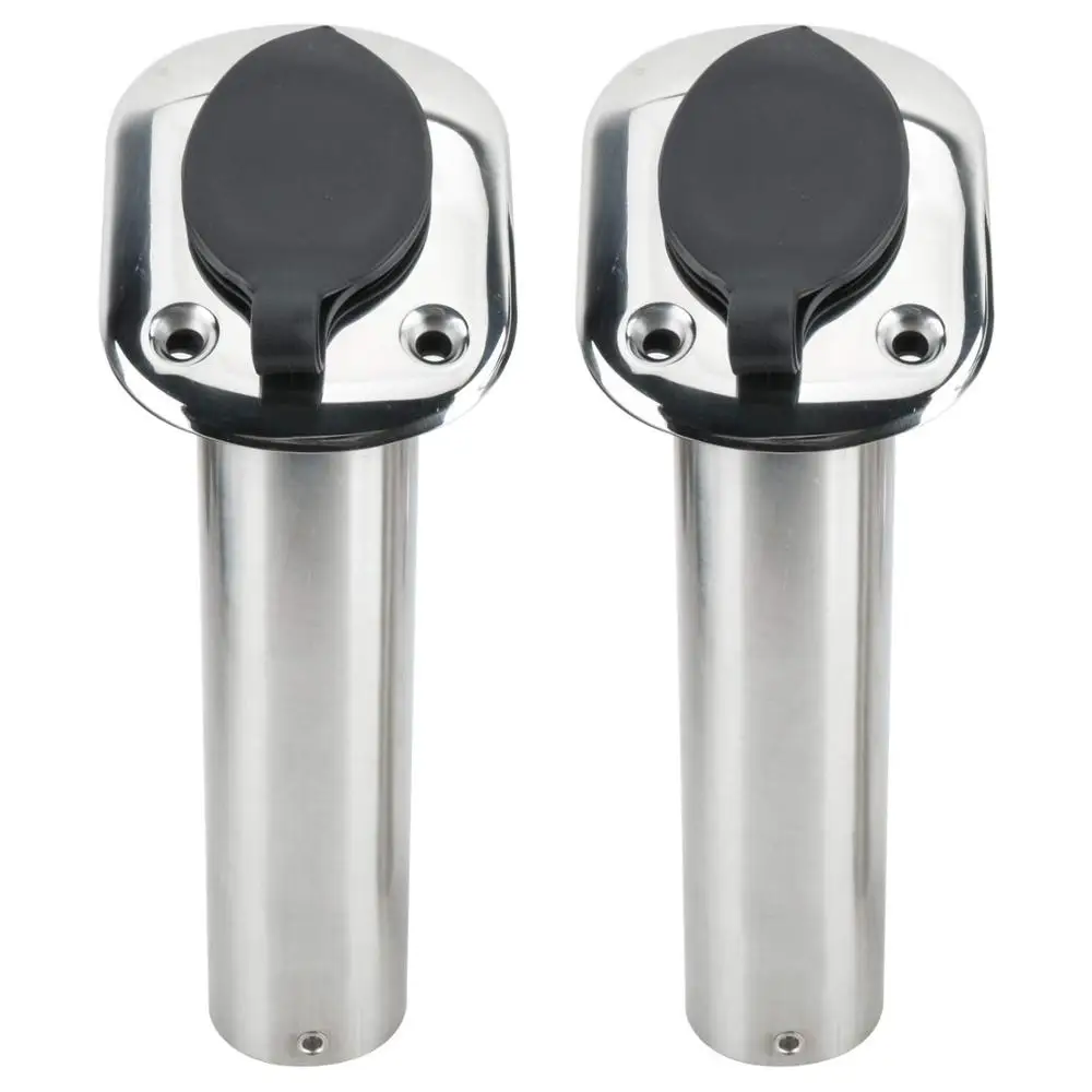 2x Roestvrijstalen Bootaccessoires Van Scheepskwaliteit, Flush Mount, 15, 30, 90 Graden Visstaafhouder, Mariene