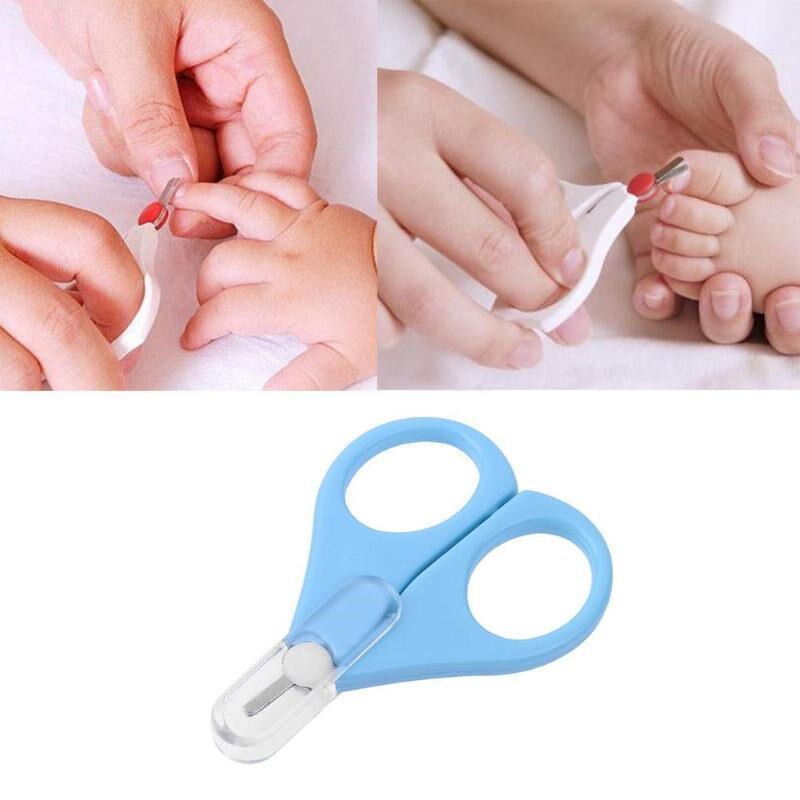 Portable 1PC Kids Baby Safety Manicure Nail Cutter Clippers Scissors Lovely Mini Clipper Trimmer Baby Nail Care Random Color