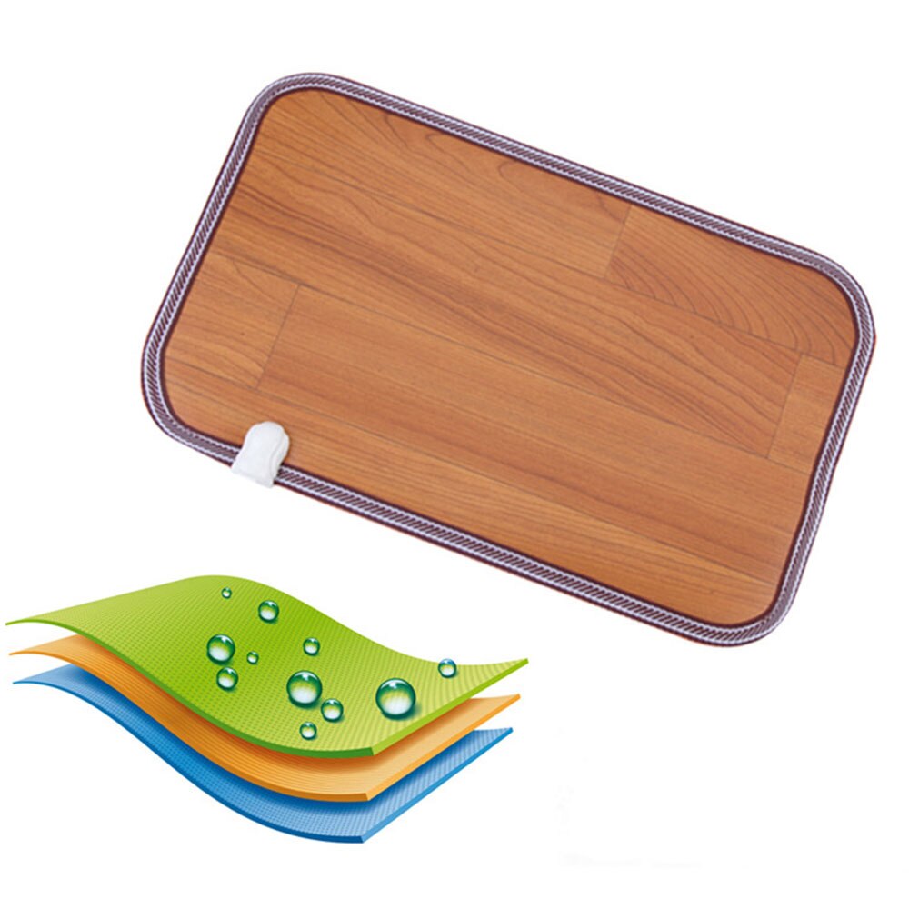 Electric Heating Pad 220v Thermal Feet Floor Heater Carpet Home Office Feet Cushion With Timing Temperature Control Function