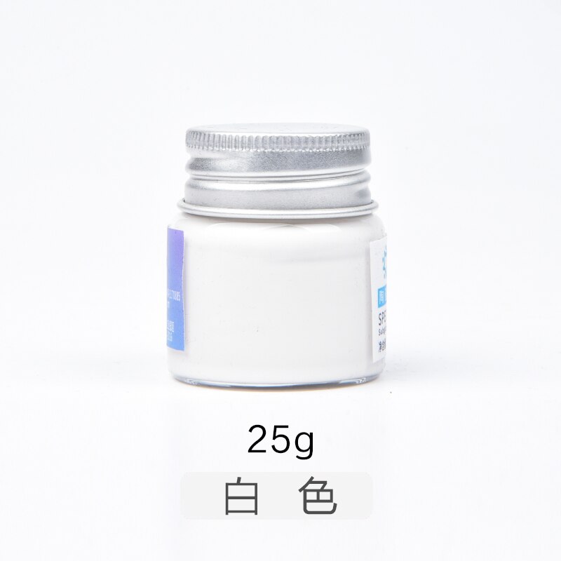 Pigmentos de colores de cerámica para pintura, herramientas de alfarería para pintura con bajo esmalte , pintados a mano, 25ML: white