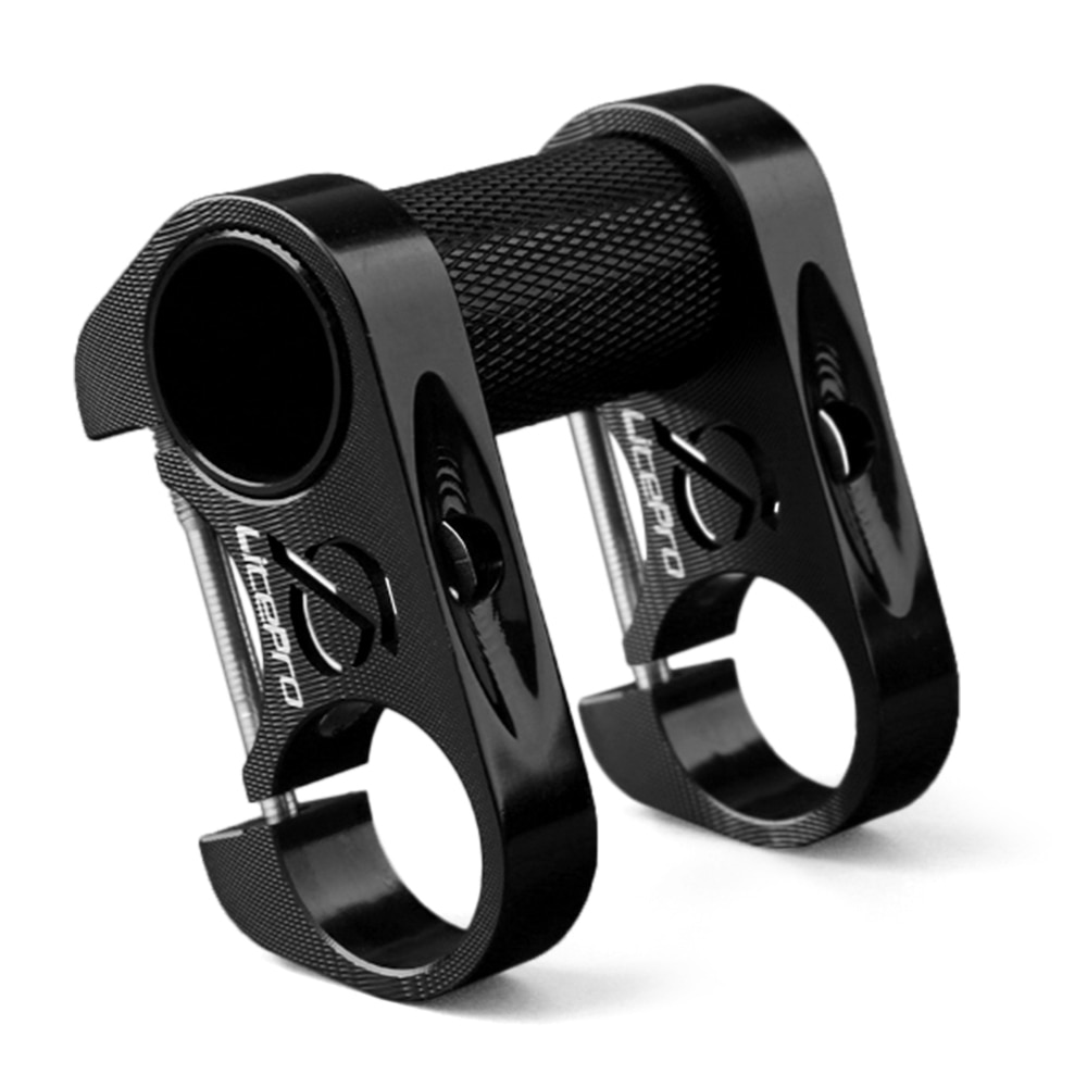 Bicycle Double Stem Riser Super Lightweight Bicyle Handlebar Stem Adjustable Folding Bike Handlebar Stem 25.4mm Bike Handle Part