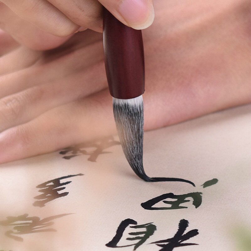 3pcs/set Brush Pen Caligrafia Chinese Huzhou Calligraphy Brush Pen Chinese Painting Writing Brush for Beginner Tinta China