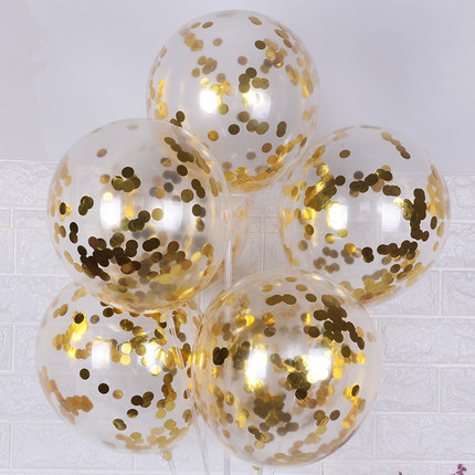 10 kpl 12 custom glitter konfetti lateksi ilmapallot häät joulukoristeet baby shower syntymäpäiväjuhlien koristelu ilmapallo: Keltainen