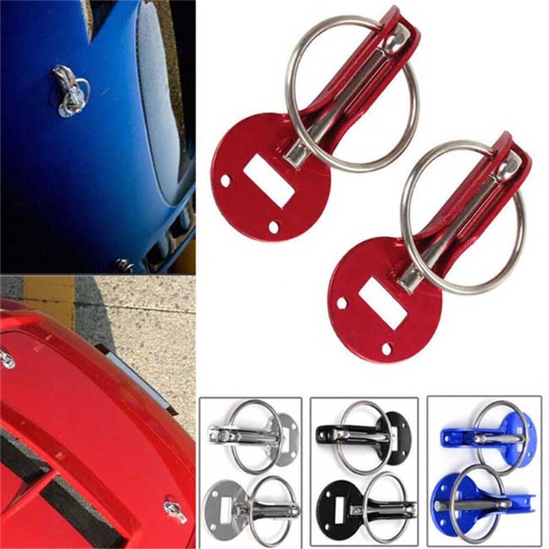 Universele Auto Accessaries Aluminium Mount Hood Pin Bonnet Lock Kit Auto Styling Tunning Lock Kit Omlaag Hood Lock Klink pins