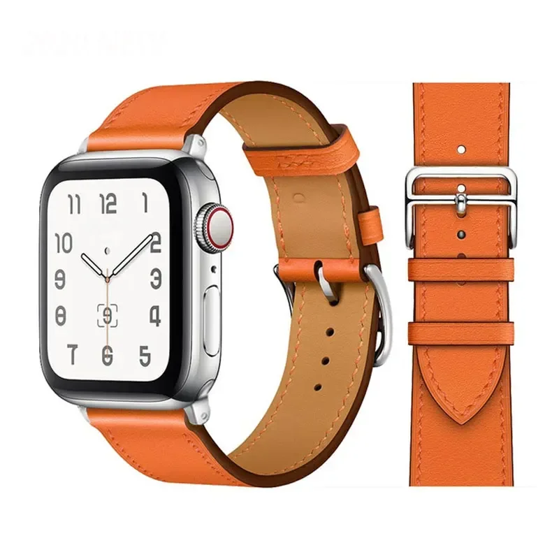 Leather straps For Apple watch band 46mm 44mm 45mm 41mm 42mm 38 40mm bracelet for iWatch ultra 2 49mm series 10 9 8 7 6 5 4 3 SE