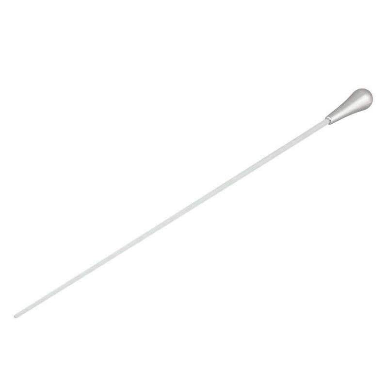 38x2 cm Silver Metal Handle Resin Wand Conductor Baton silver: Default Title
