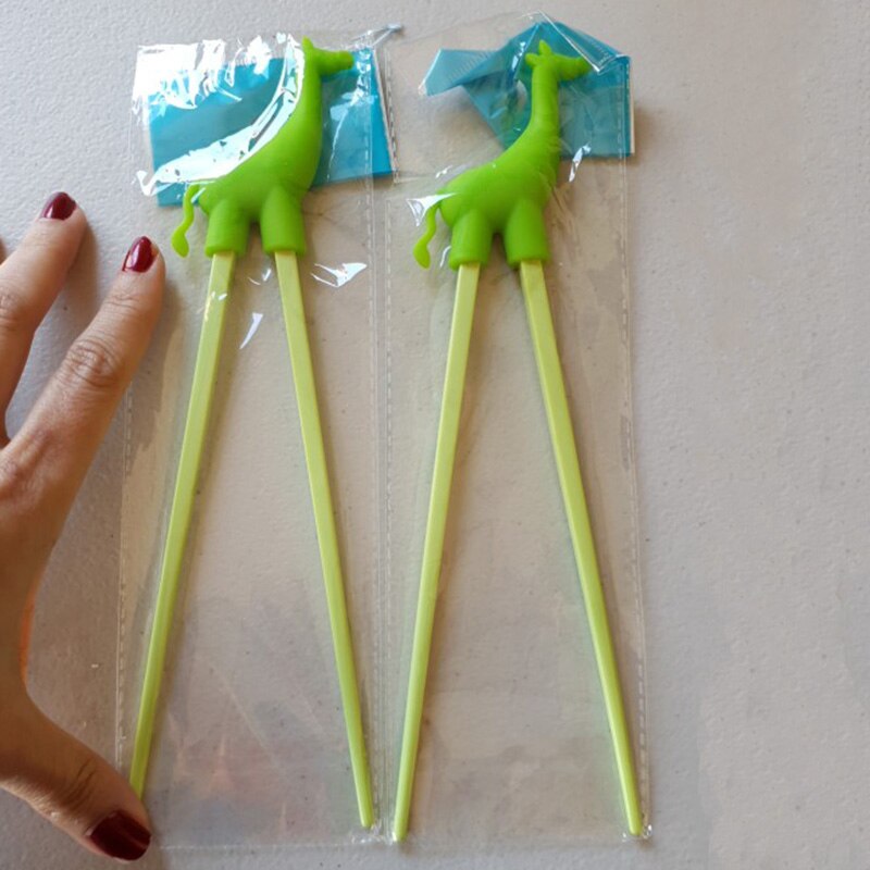 1 Pair Chopsticks For Sushi Baby Kids Cartoon Food Sticks Easy Use Fun Learning Training Helper Dishes Dinner Game Kitchen Tools