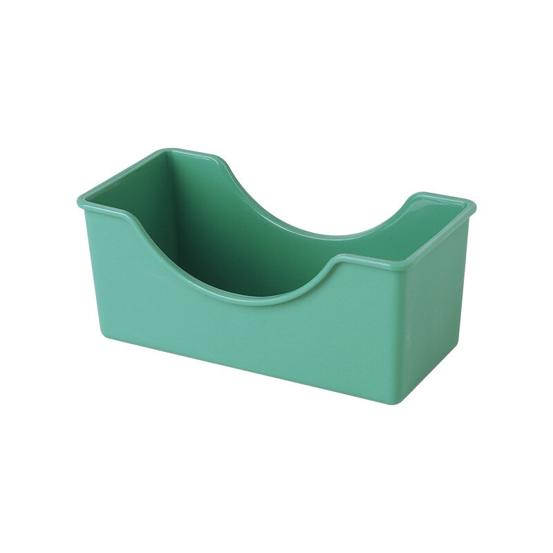 Modern Plastic Plates Cake Tray Round Shape Square Bread Pan Toast Bread Dessert Container Side Dish Non-Stick Baking Tools: green box
