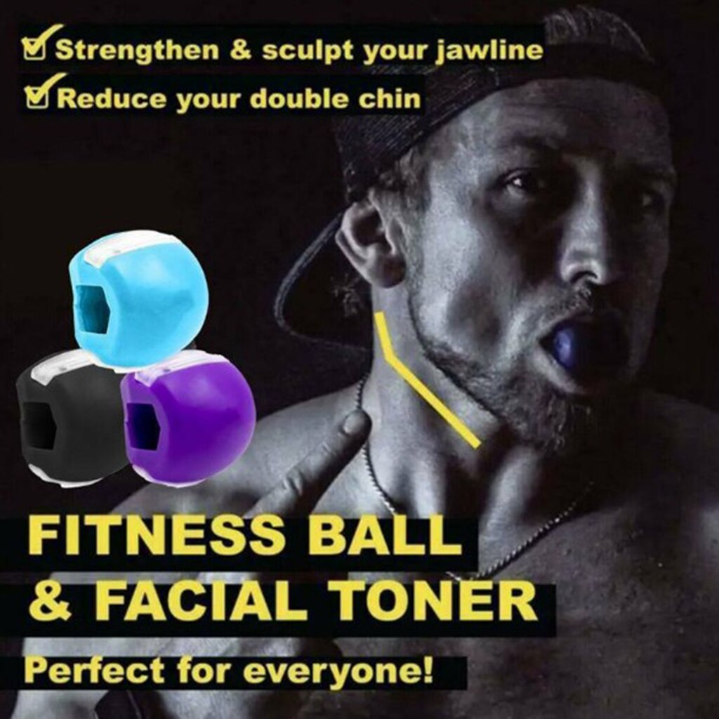 Jawline Exercise Ball Chin Slimming Jawline Neck Face Toning Face Fitness Ball Anti-Wrinkle Exercise Facial Toner