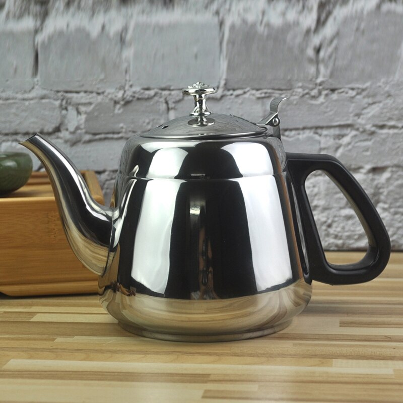 Stainless Steel Kettle Flat Bottom Water Bottle Household Cookware Suitable for Induction Cooker 1200ML