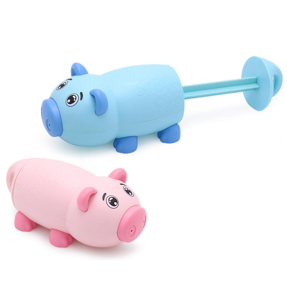 1Pc Lovely Pig Shaped Water Blaster Plastic Drawing Water Shooter Toy Summer Swimming Pool Beach Toy (Pink): Default Title