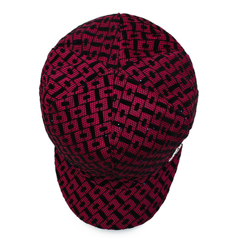 Siloqin dame newsboy caps høst dame lue snapback cap kvinne trend hip hop cap sløyfe rutete solhatt