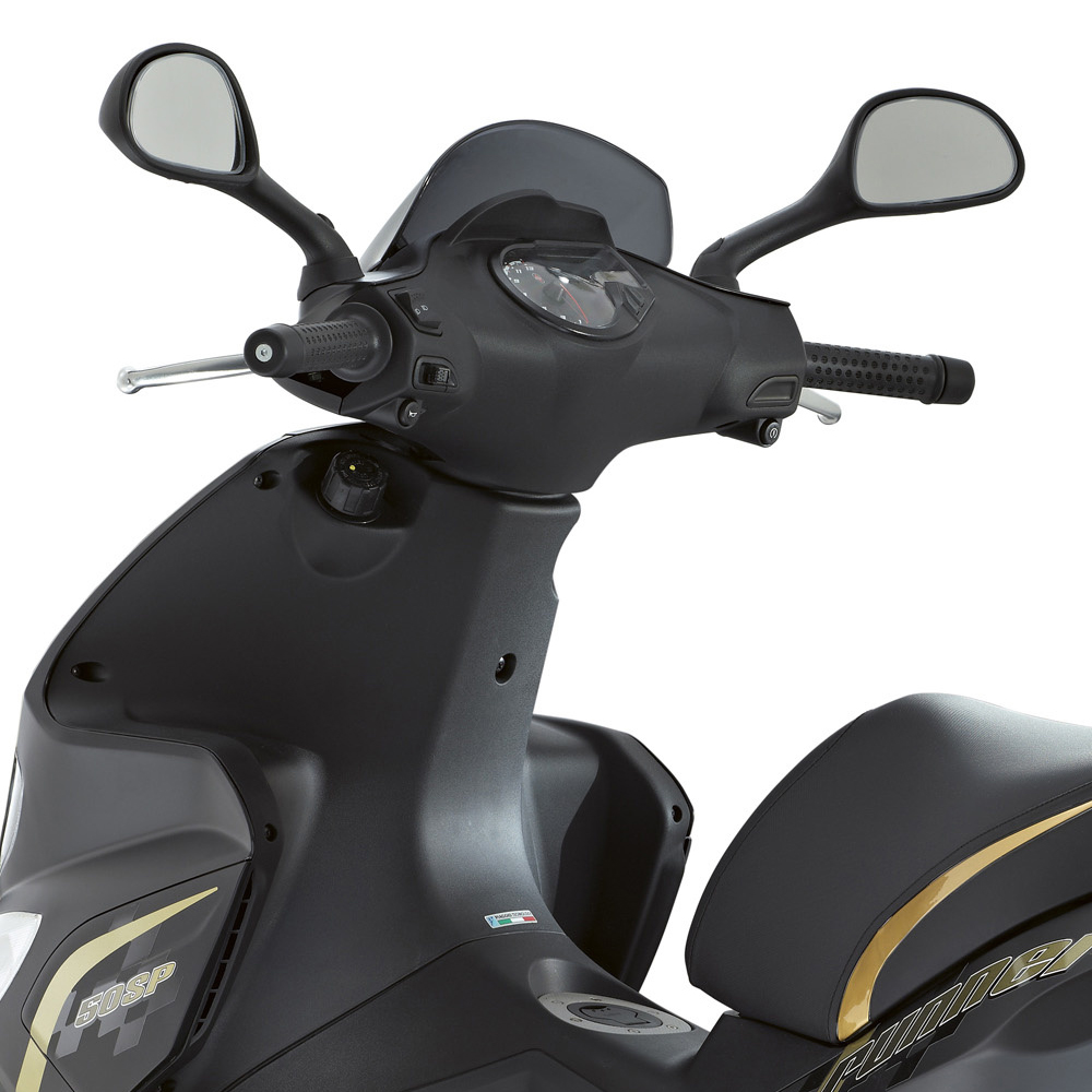 Areyourshop ZWART PAAR ACHTERZICHTSPIEGELS voor GILERA RUNNER 50 125 180 200 FXR SP VXR NRG Power Typhoon 50 2T