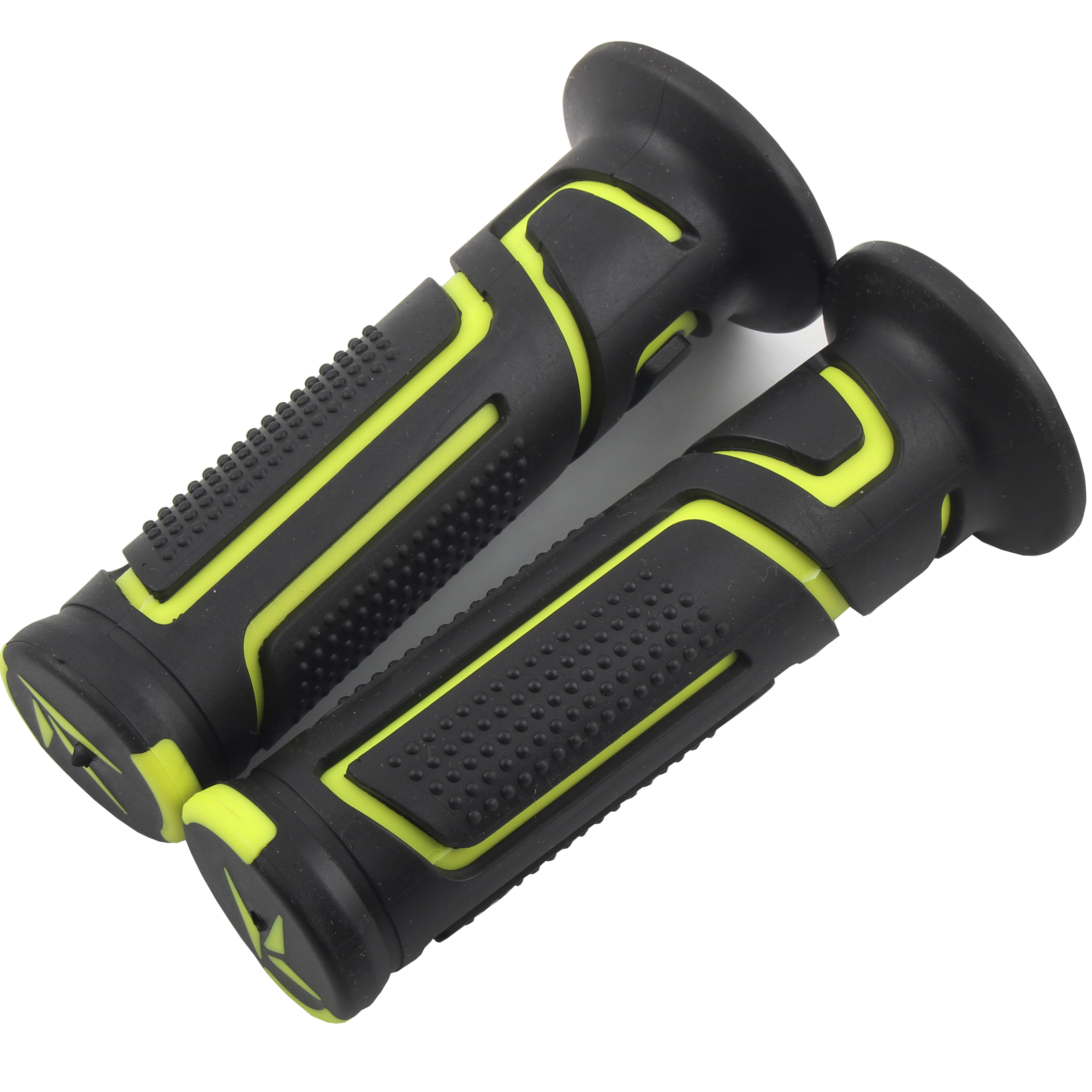 Empuñaduras universales de 22mm y 24mm, empuñaduras de manillar de motocicleta Dirt Pit Bike, manija de freno de motocicleta para Yamaha Kawasaki Suzuki: Transparente