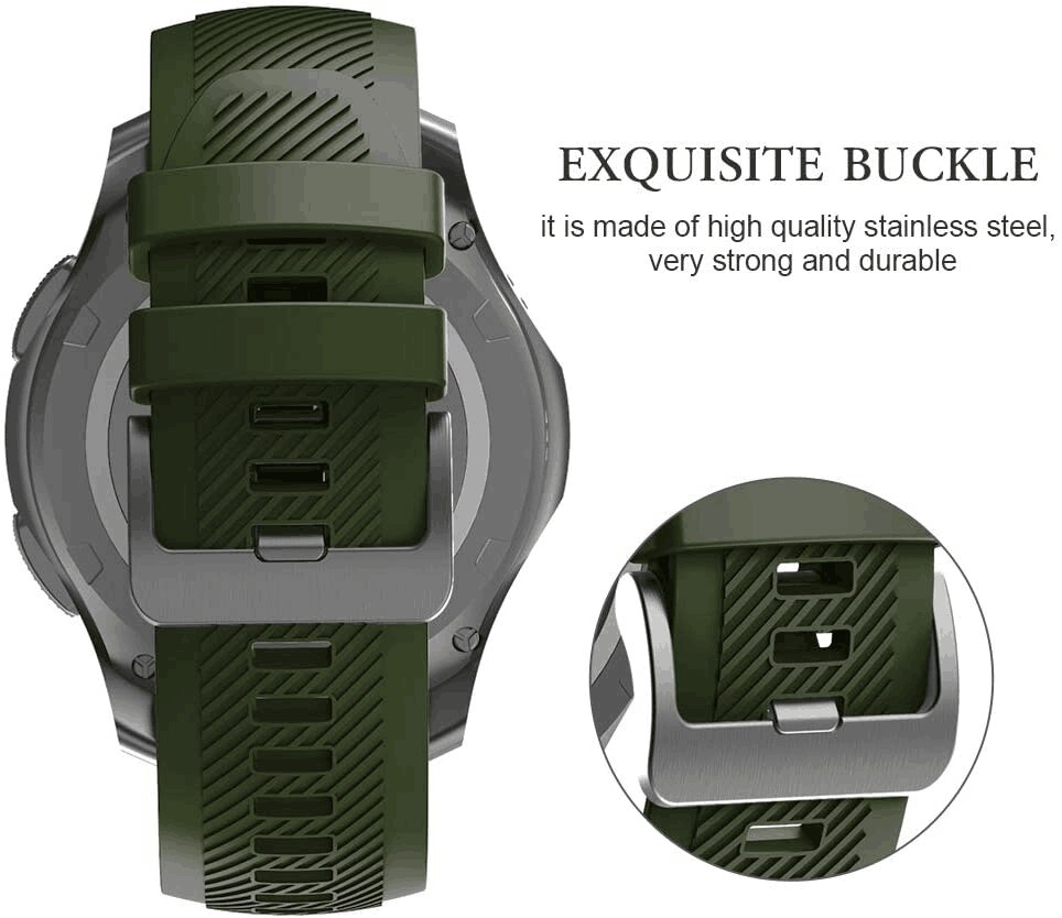 22Mm Breedte Horlogeband Voor Samsung Gear S3 Frontier/Classic/Galaxy Horloge 46Mm/Huawei Horloge Gt 46Mm/Ticwatch Pro/S2/E2 Smartwatches