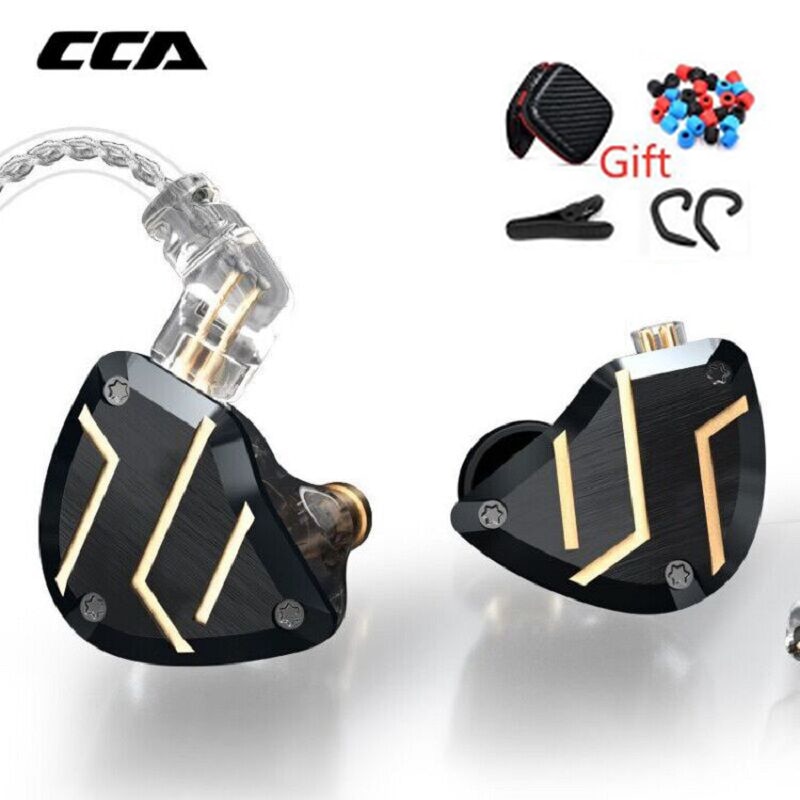 Cca C10 Pro Metal Oortelefoons Bedrade Headset Gaming Oordopjes Met Microfoon Bass Oordopjes Oortelefoon Opknoping Oor Ruisonderdrukkende