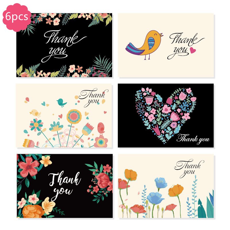 6pcs 3D Festival Greeting Card Christmas Business Blessing Greeting Card Birthday Wedding Thank You 6X8 Inch Cards: E