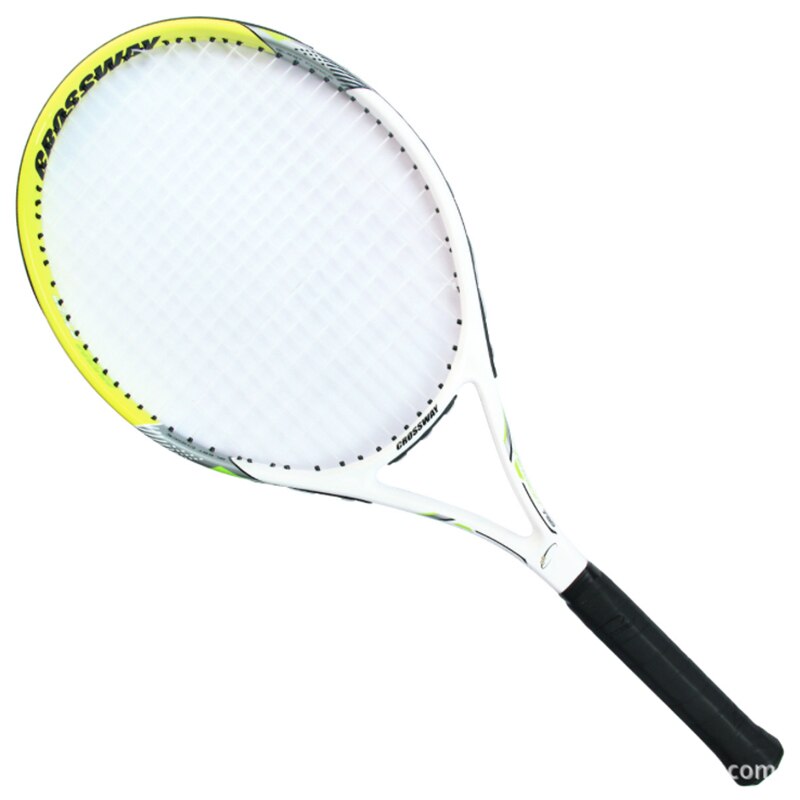 Crossway 720 raqueta de tenis de fibra de carbono de , equipado con bolsa, empuñadura de tenis, tamaño 4 1/4: Yellow White