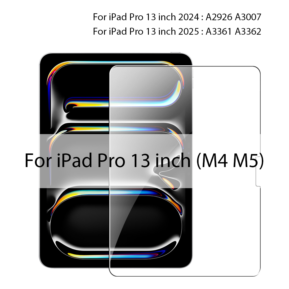 Vidrio templado para iPad 10. a 9 a generación A16 Pro 12,9 11 13 2025 Protector de pantalla para ipad Air 4 5 Mini 6 7 7 a 8 a 10,2 película