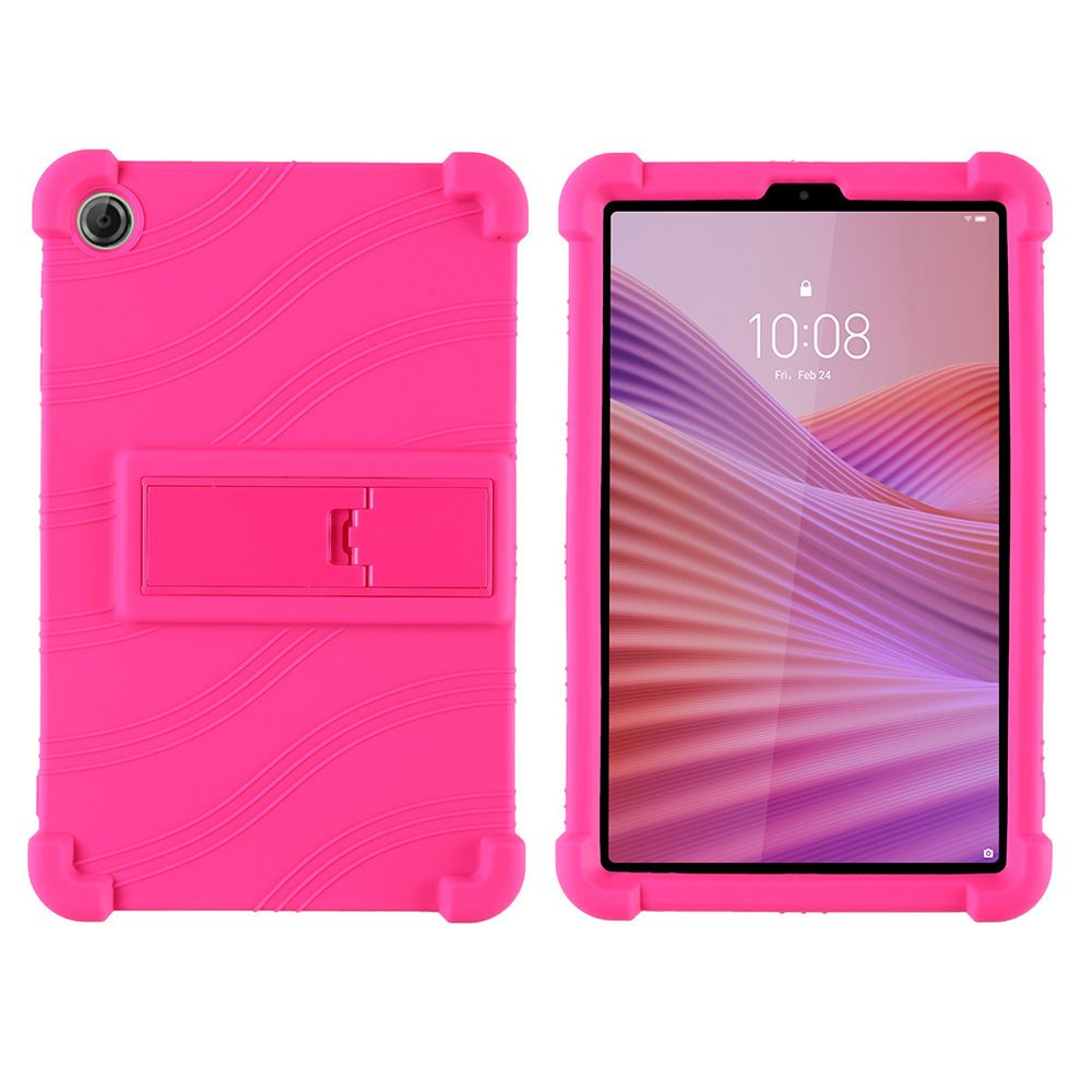 case For LENOVO Tab One 8.7 inch Tablet protective cover Android Tablet Soft Silicone Adjustable Stand protective sleeve: Pink