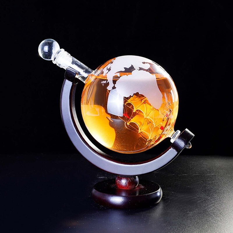 1000ml Glass Red Wine Decanter Globe Shape Wine Bottle Wine Separator Whiskey Bottle Decanter Home Decoration: Default Title