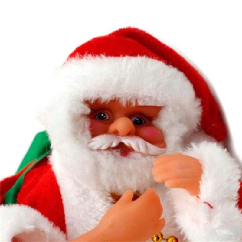 Julemanden dukke legetøj klatring på stigen julemusik ældre