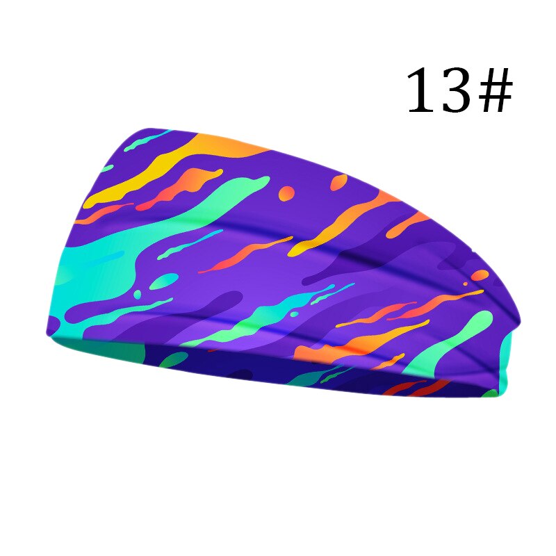 nouvelles femmes tête enveloppement large coton Stretch bandeau filles chapeaux Turban sport imprimer bandeau cheveux accessoires: 13