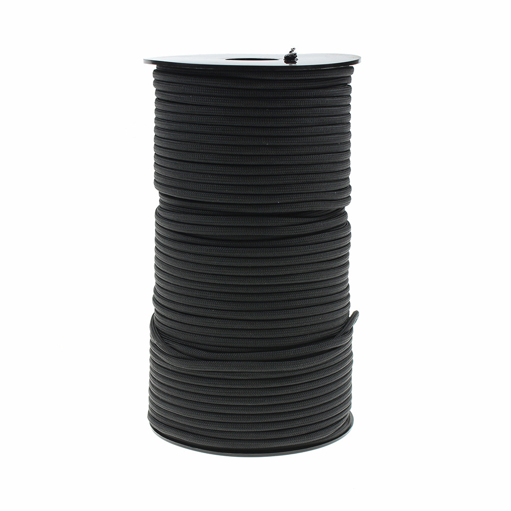 100 Meter Dia.4mm 9 Stand Cores Paracord Voor Survival Parachute Cord Lanyard Camping Klimmen Camping Touw Wandelen Waslijn: Black-9
