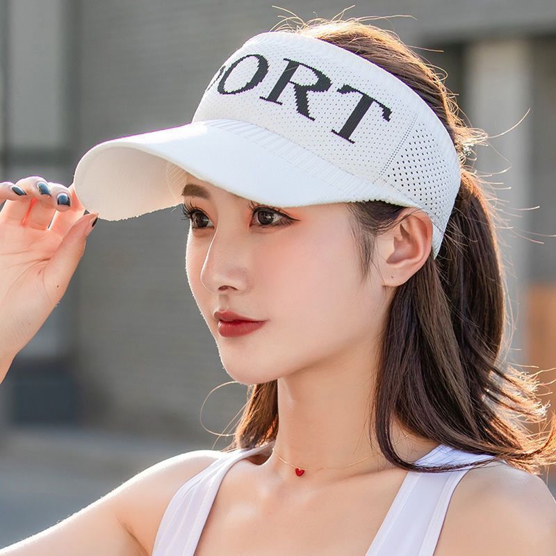 Ladies Summer Ponytail Hat Empty Top Casual Korean Version of The Wild Sun Hat Cap Outdoor Shade Golf Hat