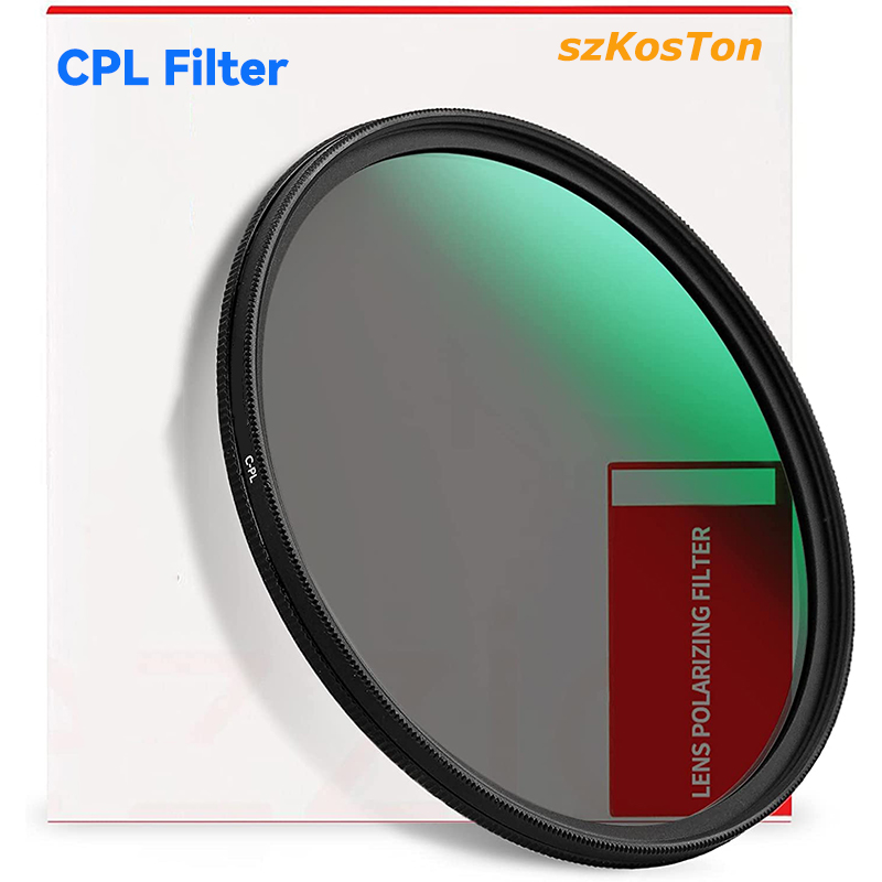 Filtro CPL 37 43 46 40,5 49 52 55 58 62mm 67mm 72mm 77 82mm filtro polarizador circular para Canon Nikon Sony Fujifilm