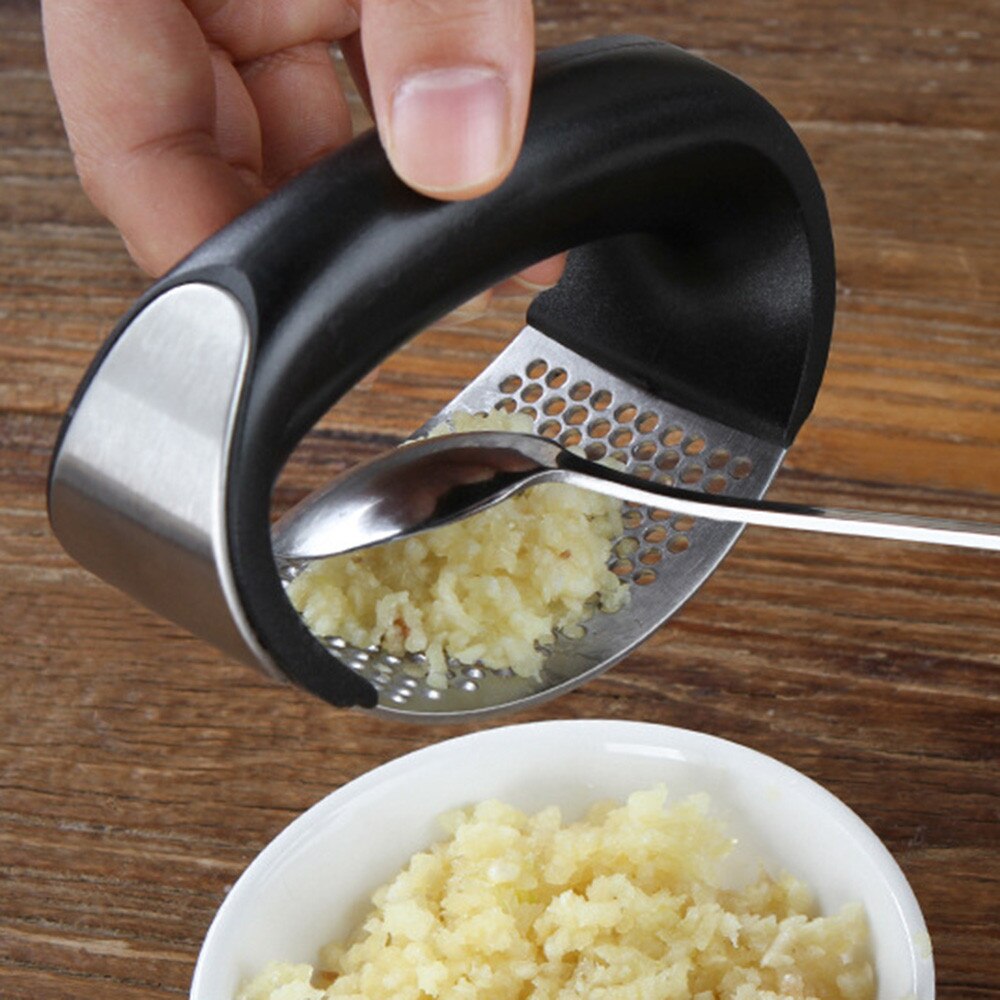Prensador de ajos de acero inoxidable, triturador exprimidor, picadora, dispositivo de cocina, herramienta de cocina para el hogar
