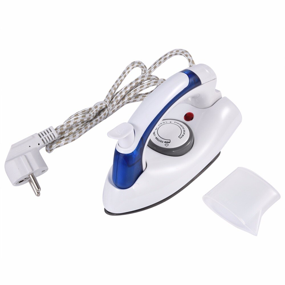 Plancha de Vapor Eléctrica con enchufe europeo, vaporizador manual para ropa, plancha de viaje Flatiron, Control de temperatura para el hogar y viajes, 220V
