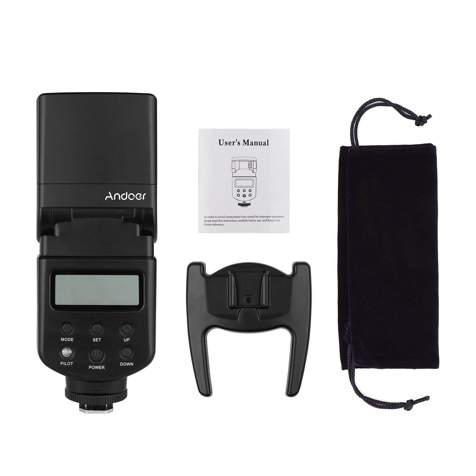 Andoer GN40 Camera Flash Speedlite with Adjustable LED Fill Light Universal Flash for Canon Nikon Olympus Pentax DSLR Cameras: Camera Flash