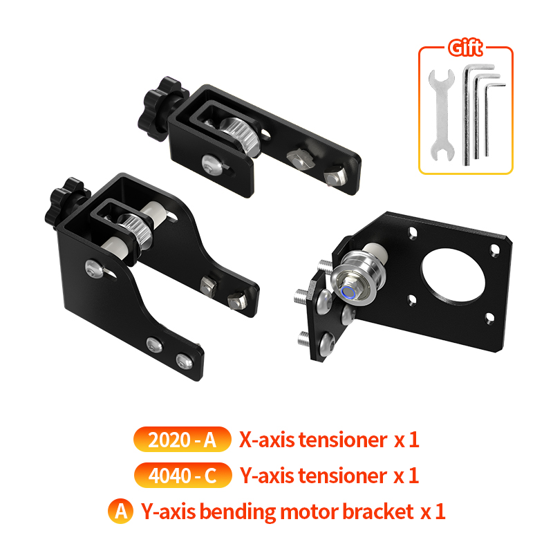 3D Printer Parts Y/X Axis Motor Mount Bracket And GT2 6mm with 2GT Tensioner For CR-10 Ender-3 DIY 3D Printer: SKU17