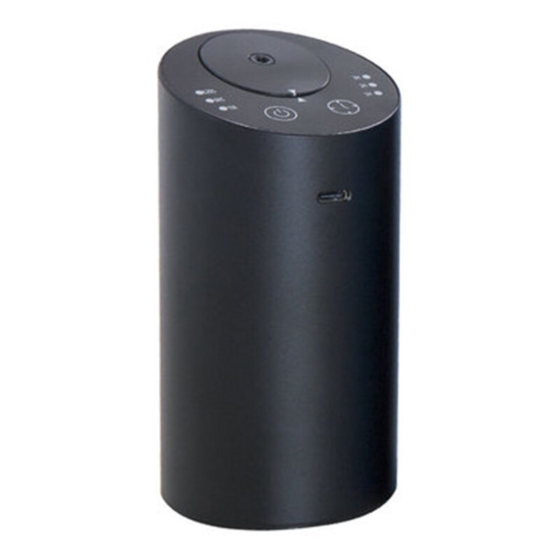 Essentiële Olie Diffuser Auto Luchtverfrisser Aroma Waterloze Usb Auto Aromatherapie Vernevelaar Oplaadbare Voor Thuis Yoga: Black