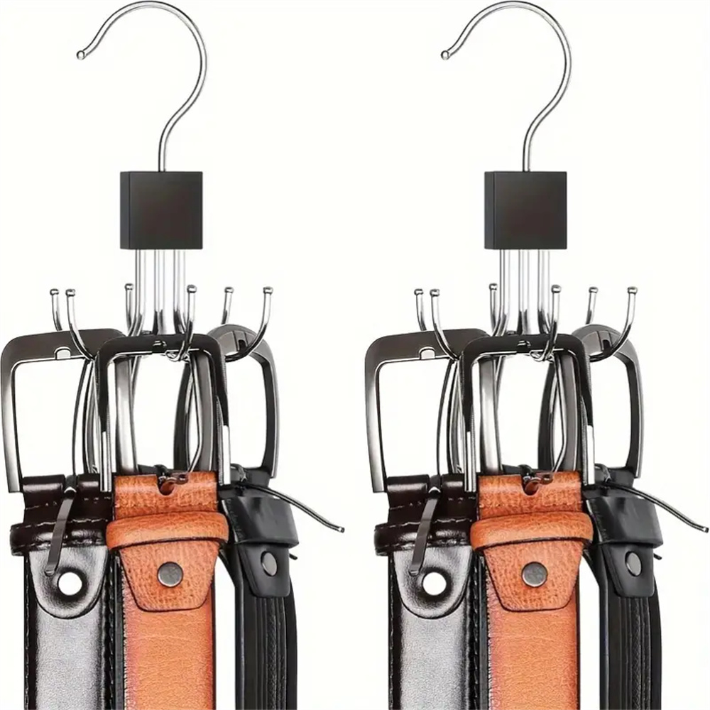 360 ° Roterende Opslag Hanger Haak Multi-Klauw Tas Metalen Riemen Rek Houten Organizer Voor Bh Stropdassen Sjaals Huishoudelijke Kast Acces