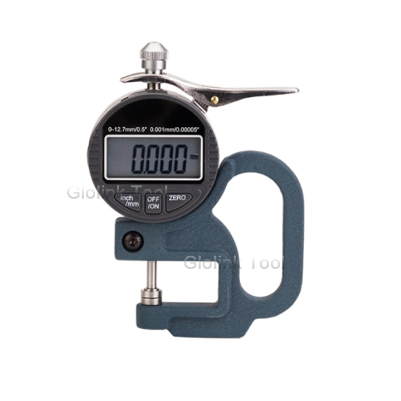 0-12.7mm Digital Micron Thickness Gauge Tester Meter Micrometer Caliper Gauge Measuring Tools 0.001mm