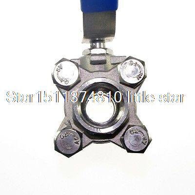 1PCS DN25 G1" Female 3-Piece Full Ports 304 Stainless Steel Ball Valve