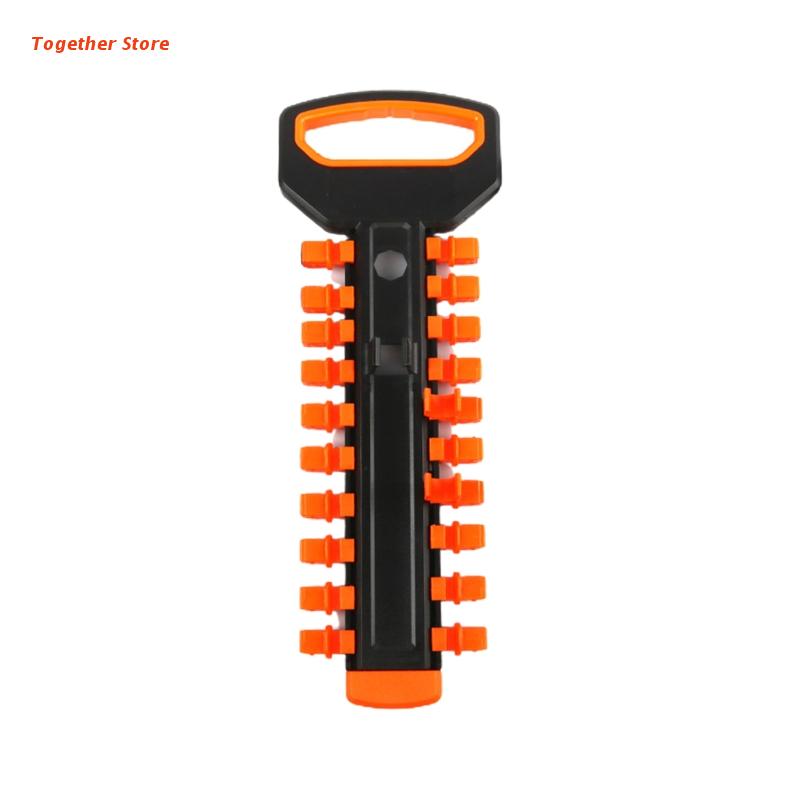 Portable Socket Organizer Tray Socket Holder Socket Wrench Storage Rack Suitable for 1/3-Inch 3/8-Inch 1/2-Inch 6XDD