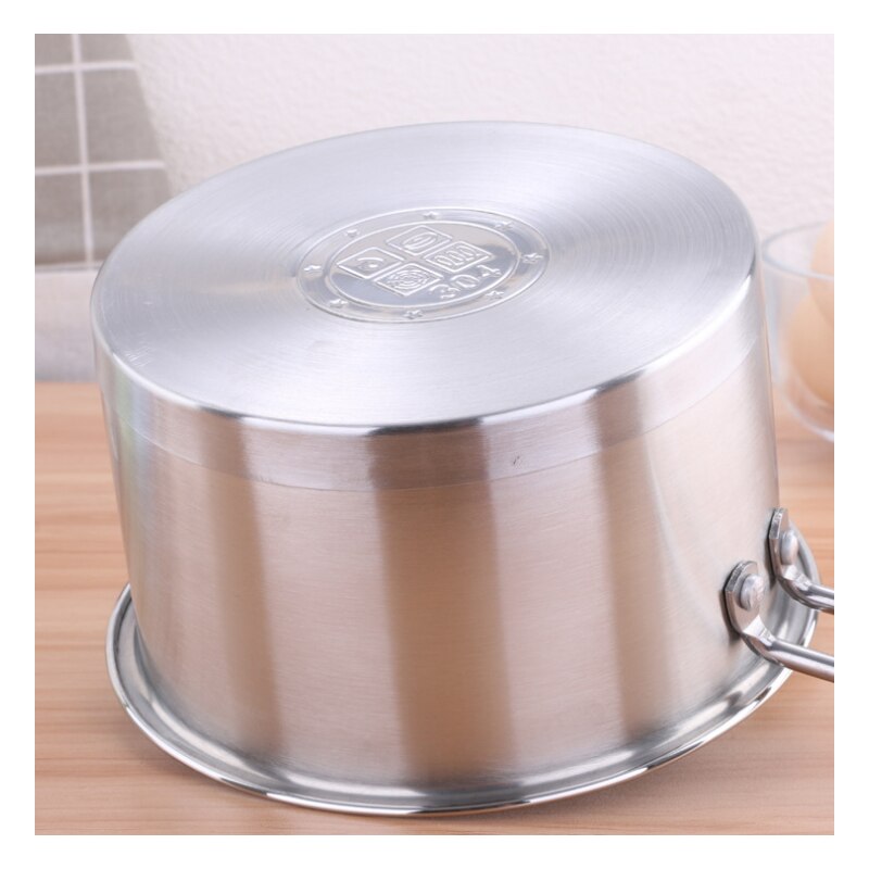 Mini olla de calentamiento de leche de acero inoxidable, 16CM, 1 ud.
