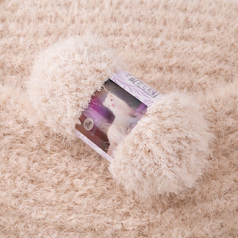 400g/ parti imiteret pels minkgarn langt hår mohair plysgarn til håndstrik uld hækling ekstra blød gør-det-selv kashmir tørklædetråd baby: 15