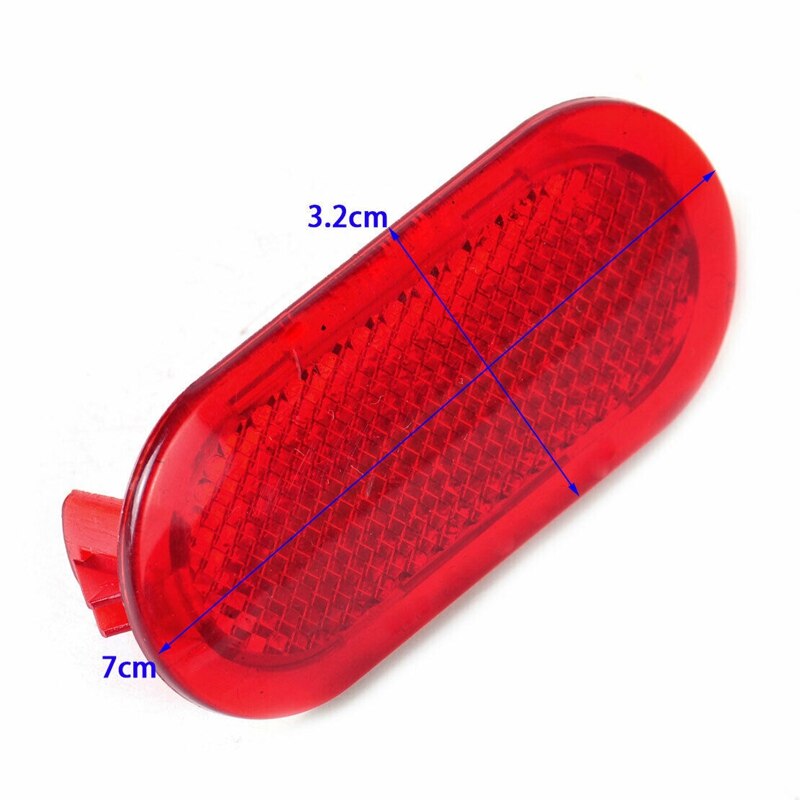 AU04 -2Pcs Red Binnendeur Panel Waarschuwingslampje Cap Reflector Voor Polo Beetle Caddy Touran 6Q0947419