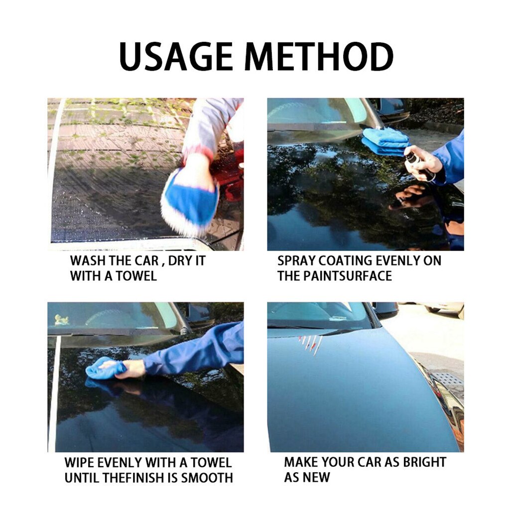 Ceramic Coating Car Coating Paint Care Nano Hydrophobic Coating Waterproof High Gloss Shine Liquid Polish Wax 30ml/50ml