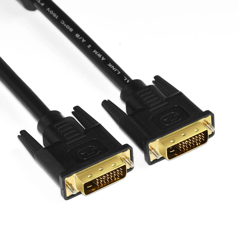Dvi kabel dvi -d 24+1 pin 1080p @ 144hz 2k @ 60hz han til mand dvi til dvi kabel til projektor bærbar lcd dvd hdtv xbox 1.5m/3m/5m/8m