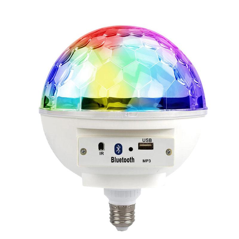 LanLan Smart E27 85-265V LED 6W Kleurrijke Bluetooth LED Muziek Ritme Blub Licht voor Party
