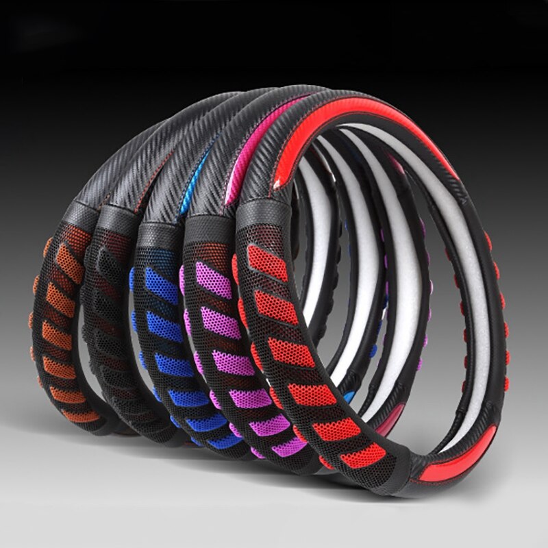 Car Steering Wheel Cover Women Girl Breathable Braid on the Steering Wheel Universal Car Cover